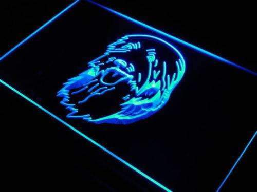Bearded Collie Head LED Light Sign - LED Gift Works