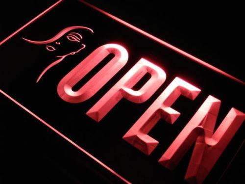 Beauty Salon Makeup Open LED Light Sign - LED Gift Works