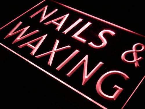 Beauty Salon Nails Waxing LED Light Sign - Way Up Gifts