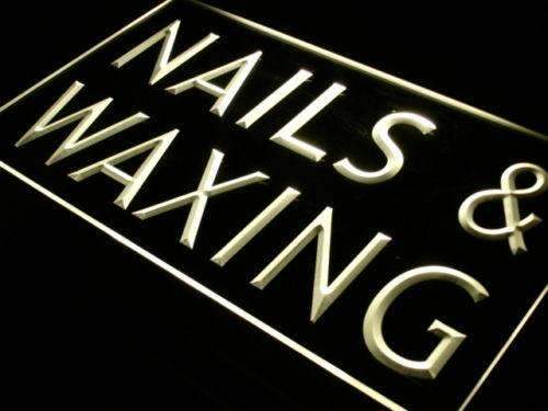 Beauty Salon Nails Waxing LED Light Sign - Way Up Gifts