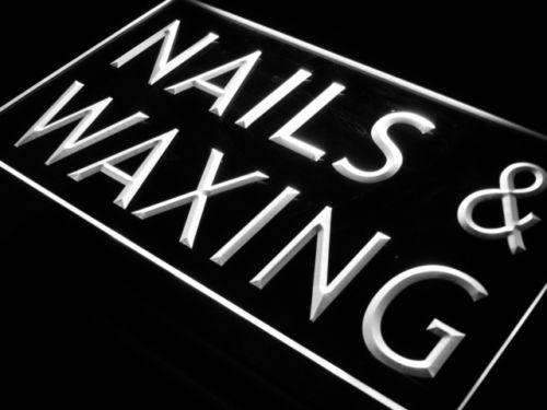 Beauty Salon Nails Waxing LED Light Sign - Way Up Gifts