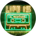 Life is a Mixtape Quotes Bedroom Decor LED Light Sign - Way Up Gifts