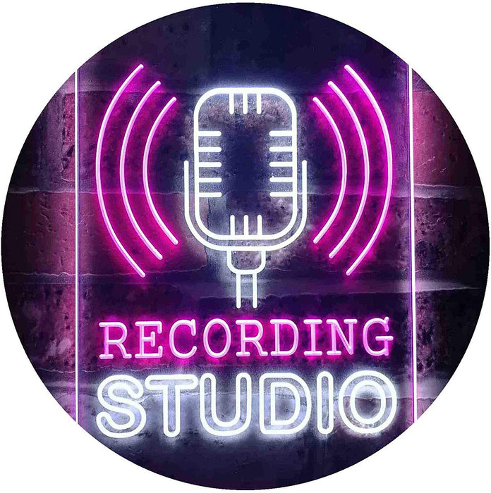 Microphone Recording Studio LED Light Sign - Way Up Gifts