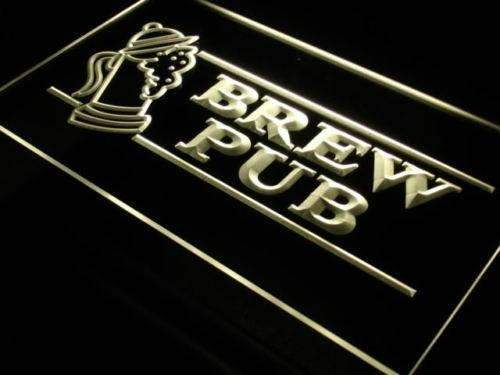 Beer Brew Pub LED Light Sign - LED Gift Works