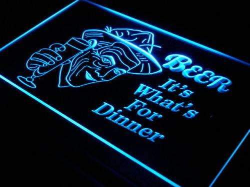 Beer It's Whats for Dinner LED Light Sign - Way Up Gifts