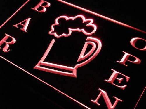 Beer Mug Bar Open LED Light Sign - Way Up Gifts