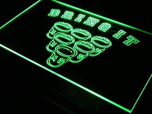 Beer Pong Bring It LED Light Sign - LED Gift Works