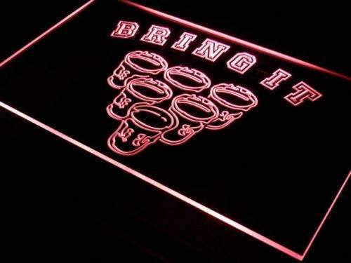 Beer Pong Bring It LED Light Sign - LED Gift Works
