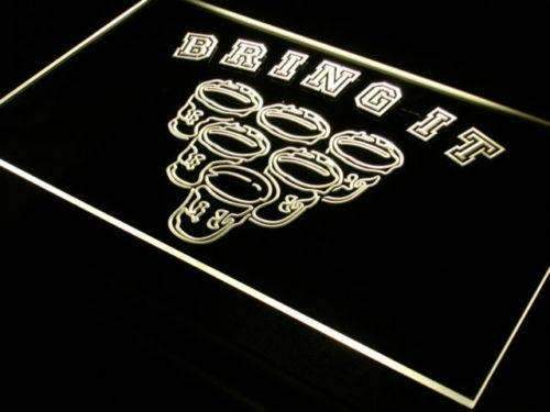Beer Pong Bring It LED Light Sign - LED Gift Works