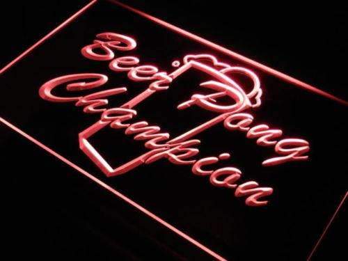 Beer Pong Champion LED Light Sign - Way Up Gifts