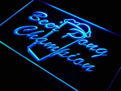 Beer Pong Champion LED Light Sign - LED Gift Works