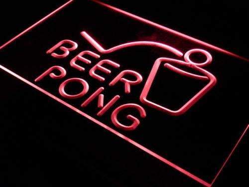Beer Pong LED Light Sign - LED Gift Works