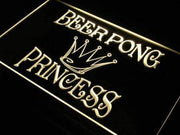 Beer Pong Princess LED Light Sign - LED Gift Works