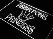 Beer Pong Princess LED Light Sign - LED Gift Works