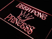 Beer Pong Princess LED Light Sign - LED Gift Works