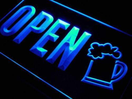 Beer Pub Bar Open LED Light Sign - Way Up Gifts
