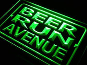 Beer Run Avenue LED Light Sign - LED Gift Works