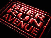 Beer Run Avenue LED Light Sign - LED Gift Works