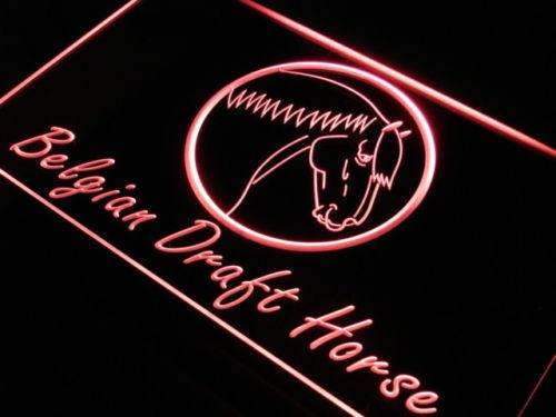 Belgian Draft Horse LED Light Sign - LED Gift Works
