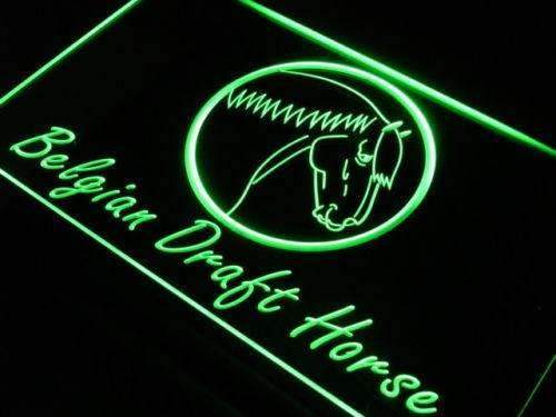 Belgian Draft Horse LED Light Sign - LED Gift Works