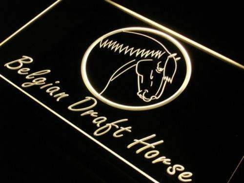 Belgian Draft Horse LED Light Sign - LED Gift Works