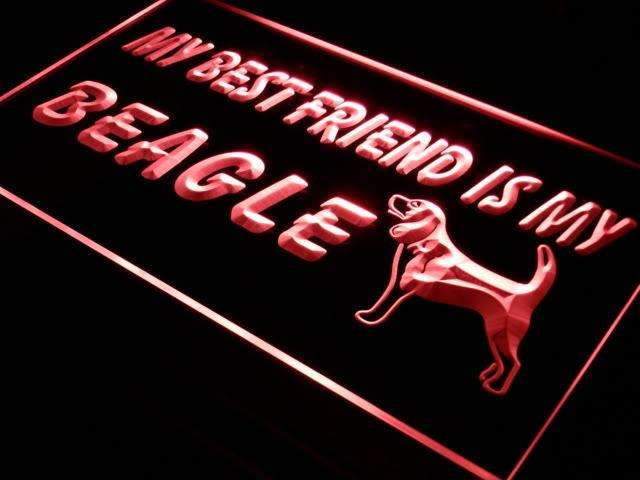 Best Friend Beagle LED Light Sign - LED Gift Works