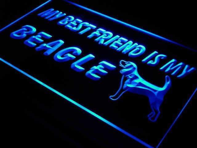 Best Friend Beagle LED Light Sign - LED Gift Works