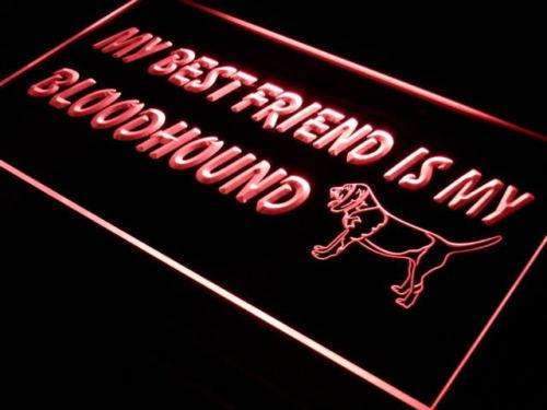 Best Friend Bloodhound LED Light Sign - Way Up Gifts