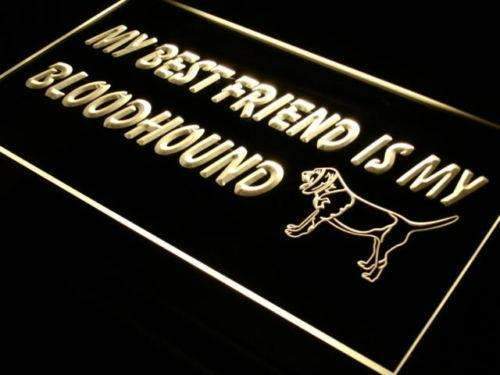 Best Friend Bloodhound LED Light Sign - Way Up Gifts