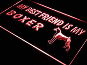Best Friend Boxer Dog LED Light Sign - LED Gift Works