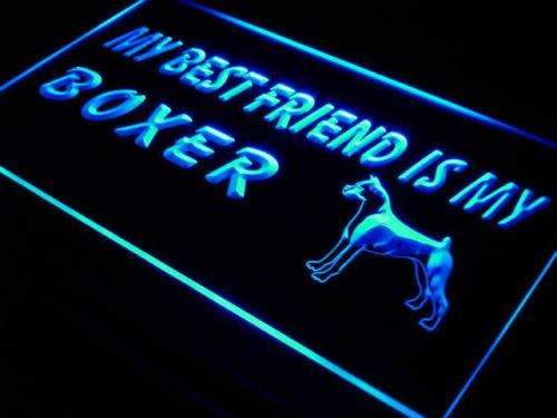 Best Friend Boxer Dog LED Light Sign - LED Gift Works