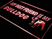 Best Friend Bulldog LED Light Sign - LED Gift Works