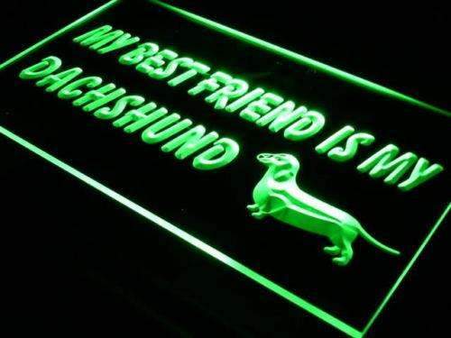 Best Friend Dachshund LED Light Sign - Way Up Gifts