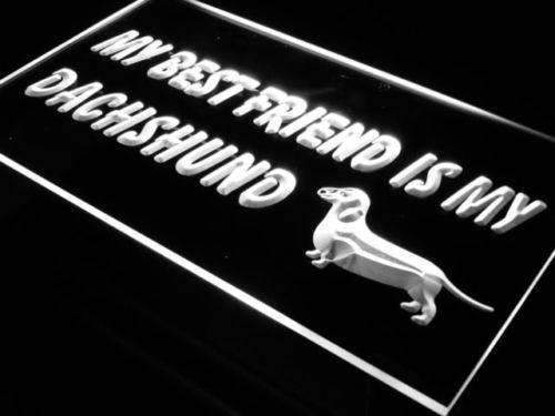 Best Friend Dachshund LED Light Sign - LED Gift Works