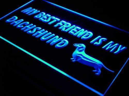 Best Friend Dachshund LED Light Sign - LED Gift Works