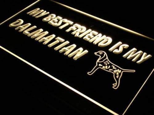 Best Friend Dalmatian LED Light Sign - LED Gift Works