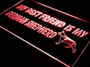 Best Friend German Shepherd LED Light Sign - LED Gift Works
