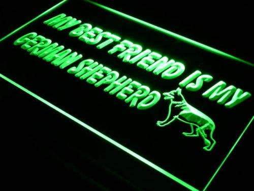 Best Friend German Shepherd LED Light Sign - LED Gift Works