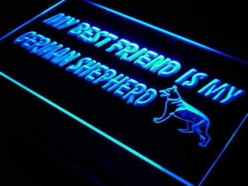 Best Friend German Shepherd LED Light Sign - LED Gift Works