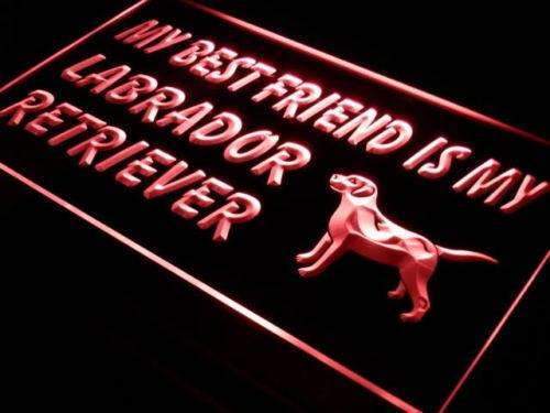 Best Friend Labrador Retriever LED Light Sign - LED Gift Works