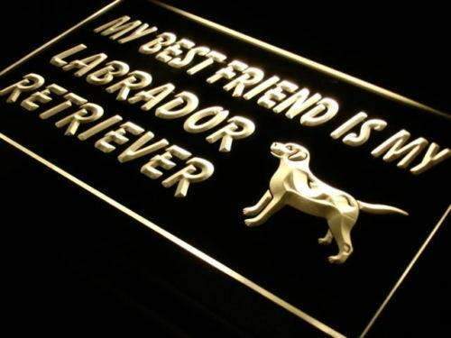 Best Friend Labrador Retriever LED Light Sign - Way Up Gifts