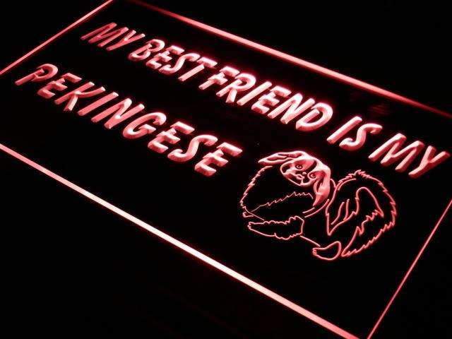 Best Friend Pekingese LED Light Sign - LED Gift Works