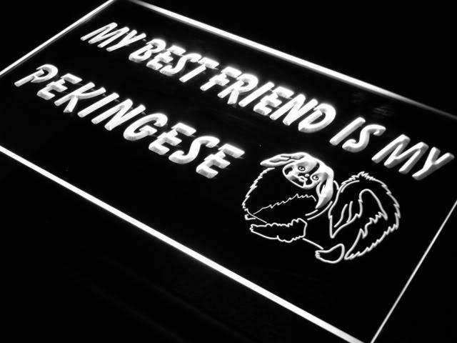 Best Friend Pekingese LED Light Sign - Way Up Gifts