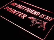 Best Friend Pointer Dog LED Light Sign - LED Gift Works