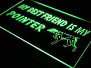 Best Friend Pointer Dog LED Light Sign - LED Gift Works