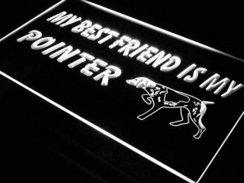 Best Friend Pointer Dog LED Light Sign - LED Gift Works