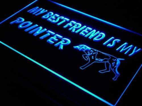 Best Friend Pointer Dog LED Light Sign - Way Up Gifts