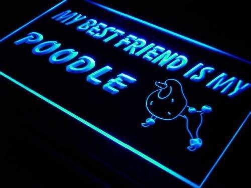 Best Friend Poodle LED Light Sign - LED Gift Works