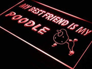 Best Friend Poodle LED Light Sign - LED Gift Works