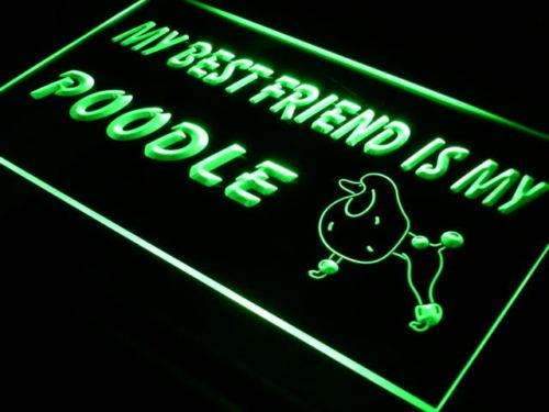 Best Friend Poodle LED Light Sign - LED Gift Works